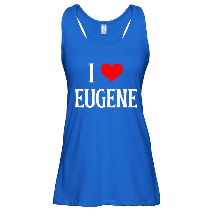 I Love Eugene I Heart Eugene Or Usa Holiday Travel Souvenir Gift Ladies Essential Flowy Tank