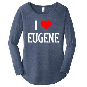 I Love Eugene I Heart Eugene Or Usa Holiday Travel Souvenir Gift Women's Perfect Tri Tunic Long Sleeve Shirt