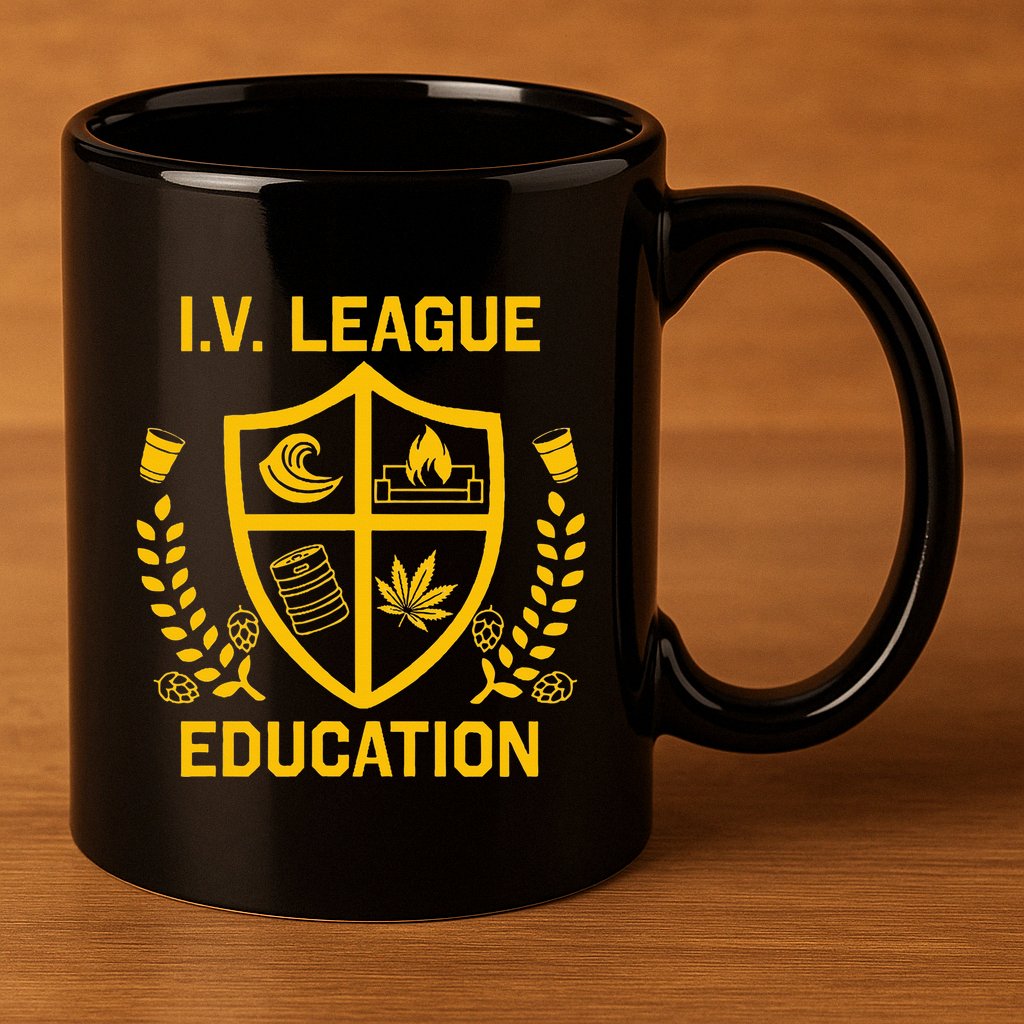 Iv League Education I Partied In Isla Vista 11oz C Handle Ceramic Mug
