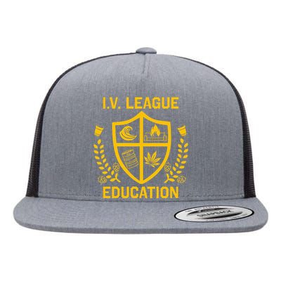 Iv League Education I Partied In Isla Vista Flat Bill Trucker Hat