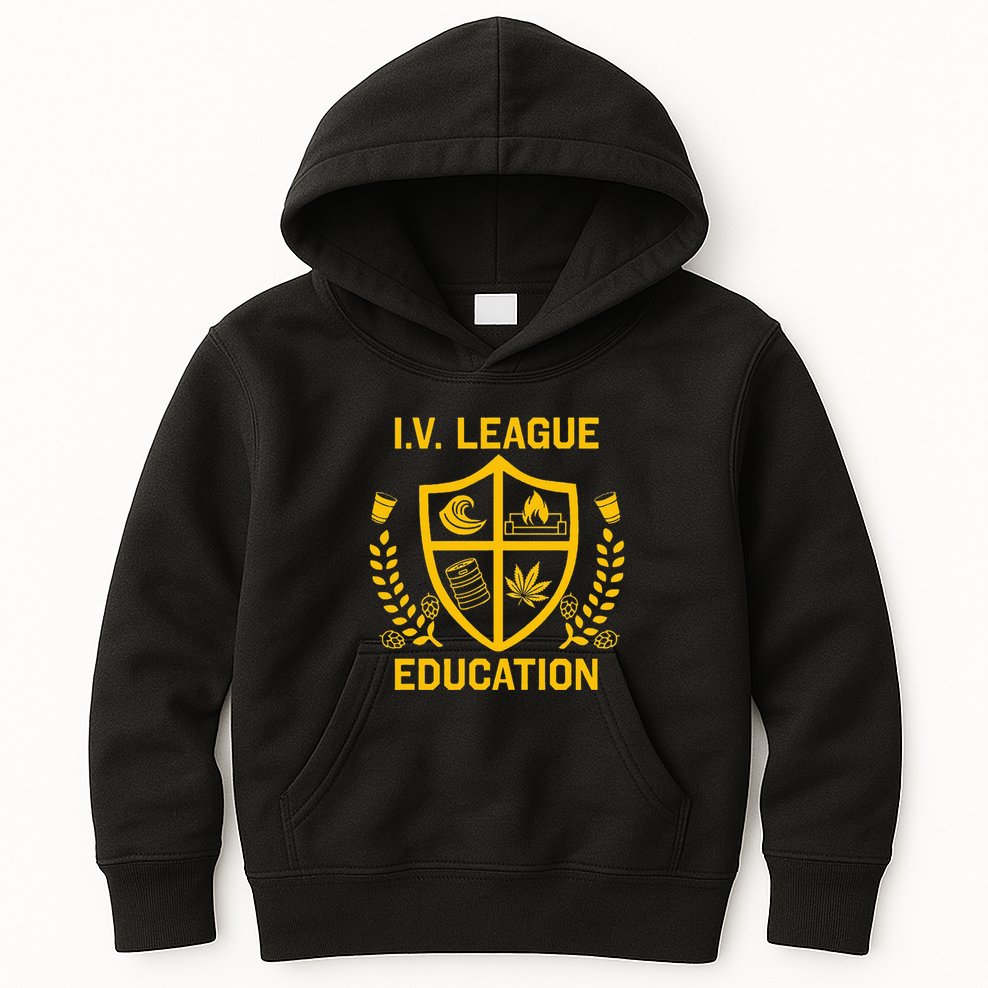 Iv League Education I Partied In Isla Vista Kids Hoodie