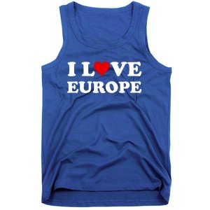 I Love Europe Great Gift Tank Top