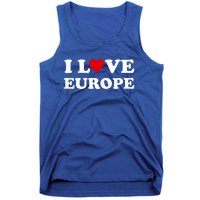 I Love Europe Great Gift Tank Top