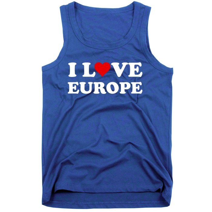 I Love Europe Great Gift Tank Top