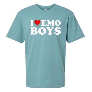 I Love Emo Boy Sueded Cloud Jersey T-Shirt