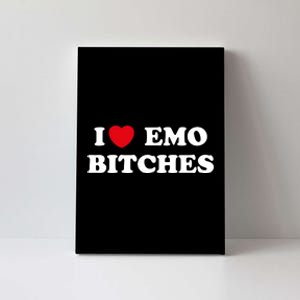 I Love Emo Bitches T Shirt I Heart Emo Tee Funny Emo Kid Canvas