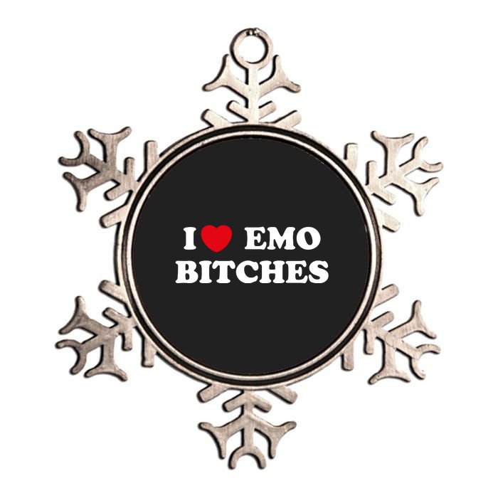 I Love Emo Bitches T Shirt I Heart Emo Tee Funny Emo Kid Metallic Star Ornament