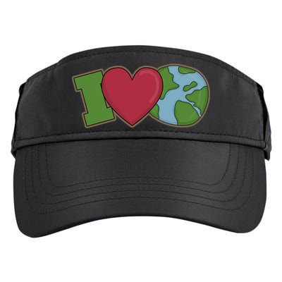 I Love Earth Nature Adult Drive Performance Visor