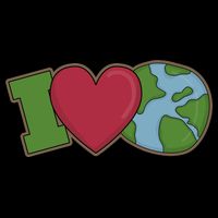 I Love Earth Nature Flatbill Hat