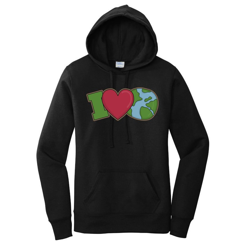 I Love Earth Nature Women's Pullover Hoodie