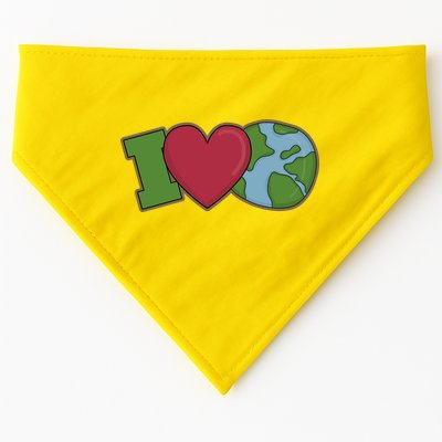 I Love Earth Nature USA-Made Doggie Bandana