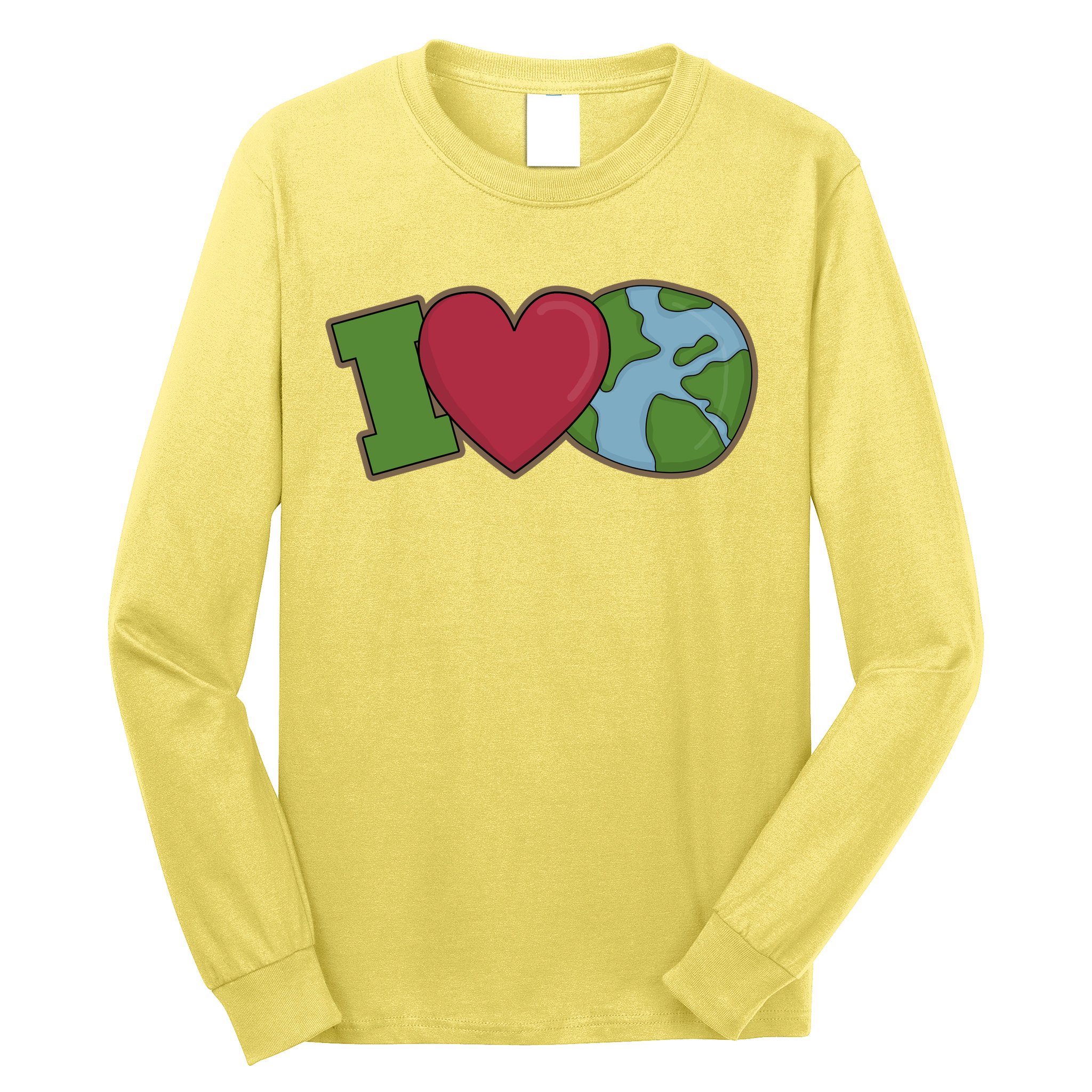 I Love Earth Nature Long Sleeve Shirt