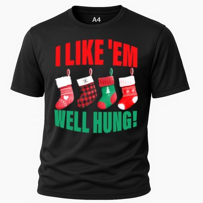 I Like 'Em Well-Hung Funny Christmas Socks  Cute Performance Shirt