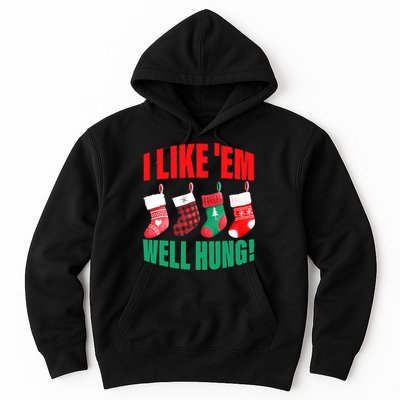 I Like 'Em Well-Hung Funny Christmas Socks  Cute Hoodie