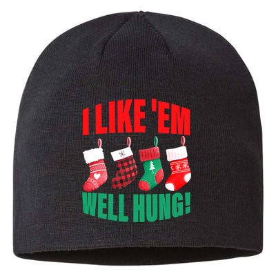 I Like 'Em Well-Hung Funny Christmas Socks  Cute Sustainable Beanie