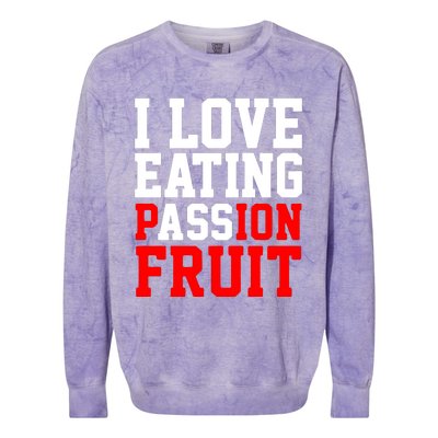 I Love Eating Ass Colorblast Crewneck Sweatshirt