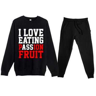 I Love Eating Ass Premium Crewneck Sweatsuit Set