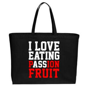 I Love Eating Ass Cotton Canvas Jumbo Tote