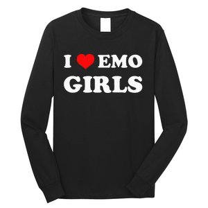 I Love Emo Long Sleeve Shirt