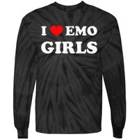 I Love Emo Tie-Dye Long Sleeve Shirt