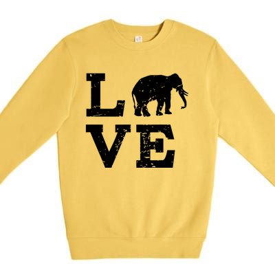 I Love Elephants Premium Crewneck Sweatshirt