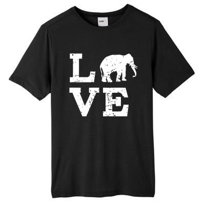 I Love Elephants Tall Fusion ChromaSoft Performance T-Shirt