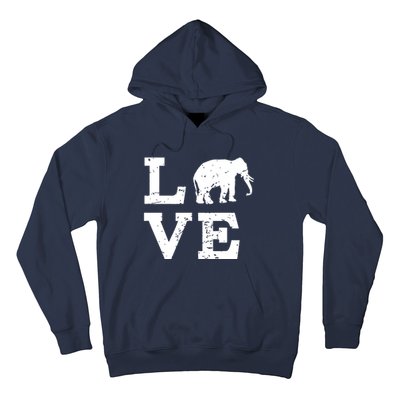 I Love Elephants Hoodie