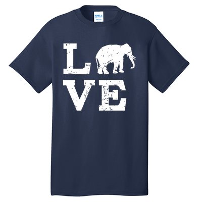 I Love Elephants Tall T-Shirt