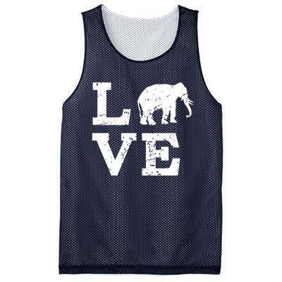 I Love Elephants Mesh Reversible Basketball Jersey Tank