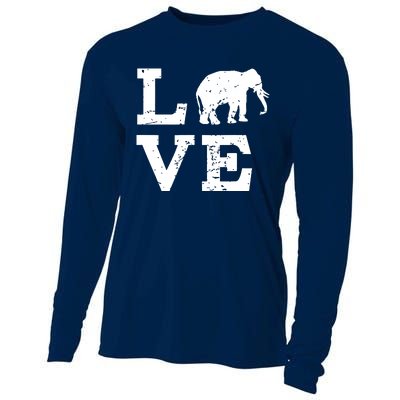 I Love Elephants Cooling Performance Long Sleeve Crew