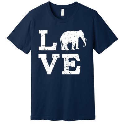 I Love Elephants Premium T-Shirt