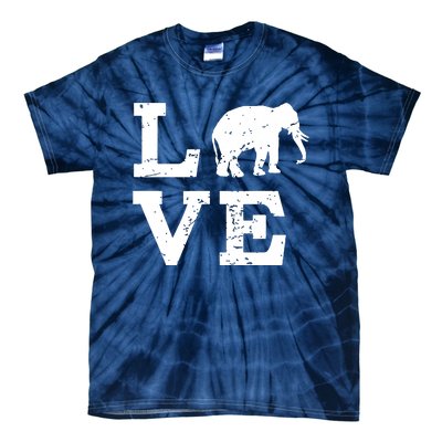 I Love Elephants Tie-Dye T-Shirt