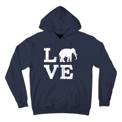 I Love Elephants Tall Hoodie