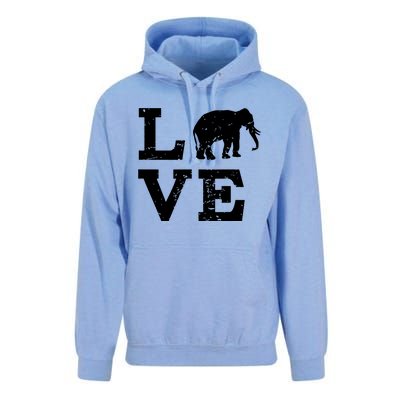 I Love Elephants Unisex Surf Hoodie