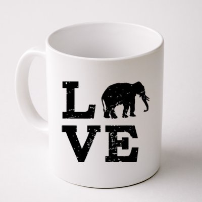 I Love Elephants Coffee Mug