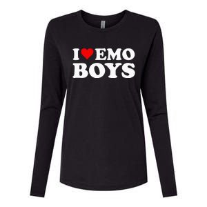 I Love Emo Womens Cotton Relaxed Long Sleeve T-Shirt