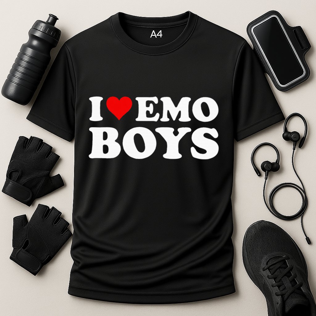I Love Emo Performance Shirt