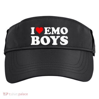 I Love Emo Adult Drive Performance Visor