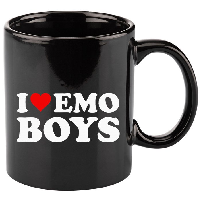 I Love Emo 11oz C Handle Ceramic Mug