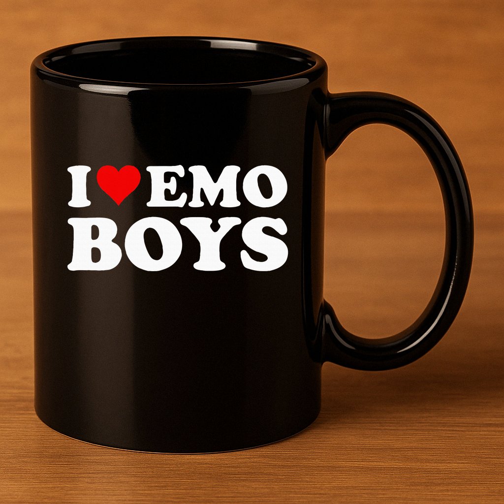 I Love Emo 11oz C Handle Ceramic Mug
