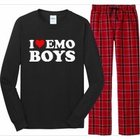 I Love Emo Long Sleeve Pajama Set