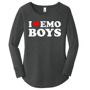 I Love Emo Women's Perfect Tri Tunic Long Sleeve Shirt