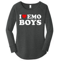 I Love Emo Women's Perfect Tri Tunic Long Sleeve Shirt