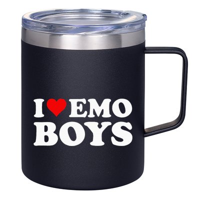 I Love Emo 12oz Stainless Steel Coffee Mug