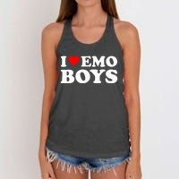 I Love Emo Women's Knotted Racerback Tank