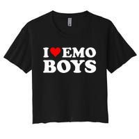 I Love Emo Women's Crop Top Tee