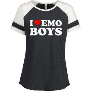 I Love Emo Enza Ladies Jersey Colorblock Tee