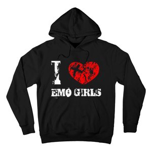 I Love Emo Funny Emo Goth Matching Hoodie