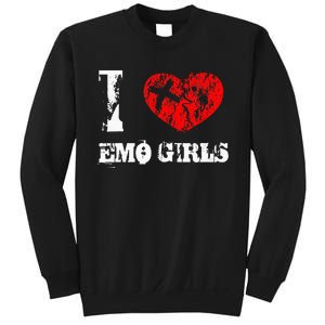 I Love Emo Funny Emo Goth Matching Sweatshirt