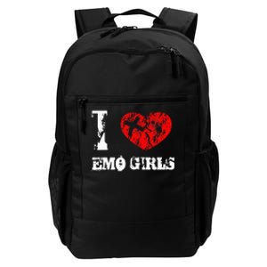 I Love Emo Funny Emo Goth Matching Daily Commute Backpack